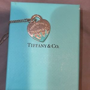Discontinued Tiffany and CO. Return to Tiffany Large Blue Splash